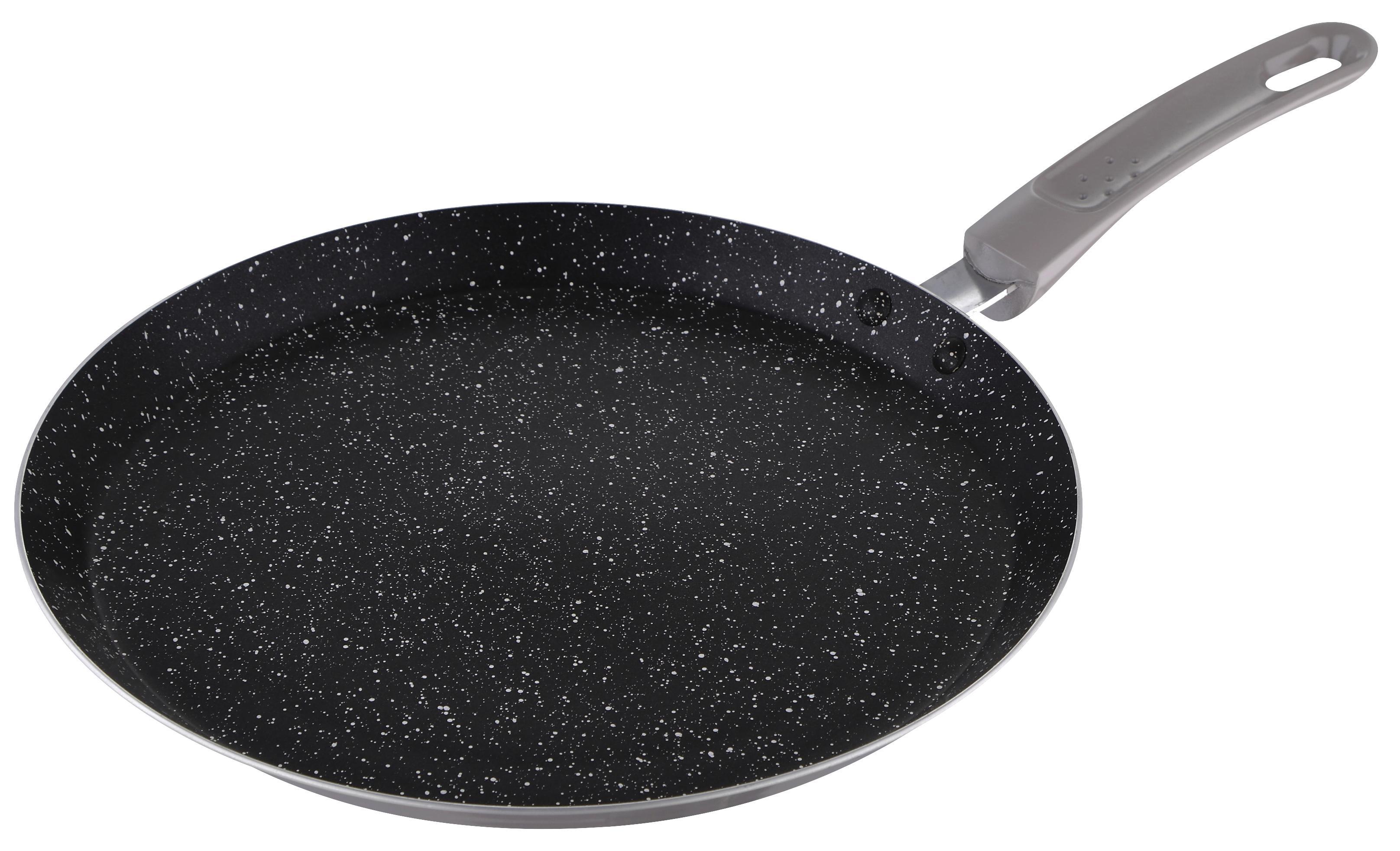 Crepespfanne Sharon Ø ca. 26cm - Schwarz/Grau, Metall (26/2cm) - Modern Living