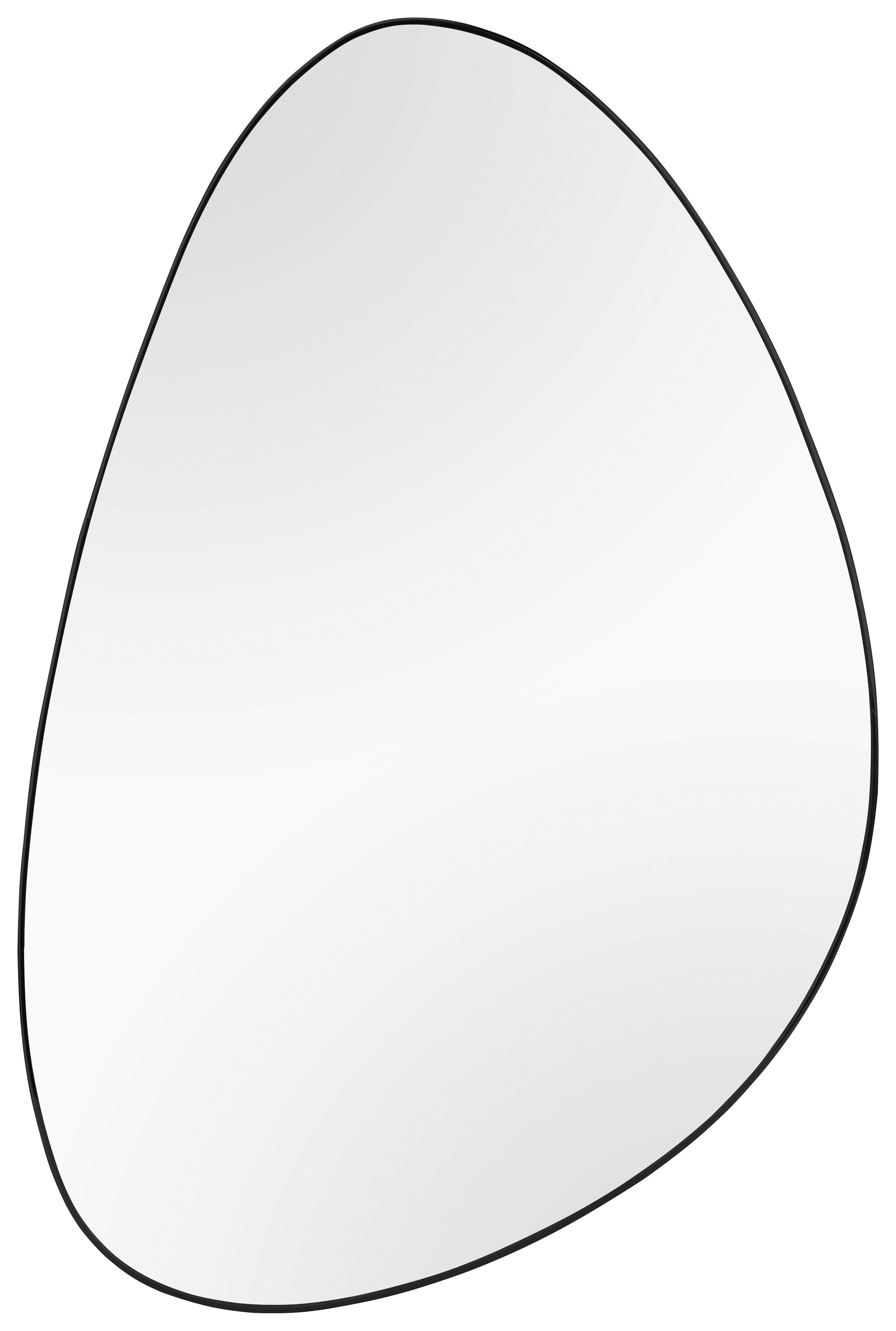 Wandspiegel in Schwarz - Schwarz, Modern, Glas/Metall (40/60cm) - Mömax