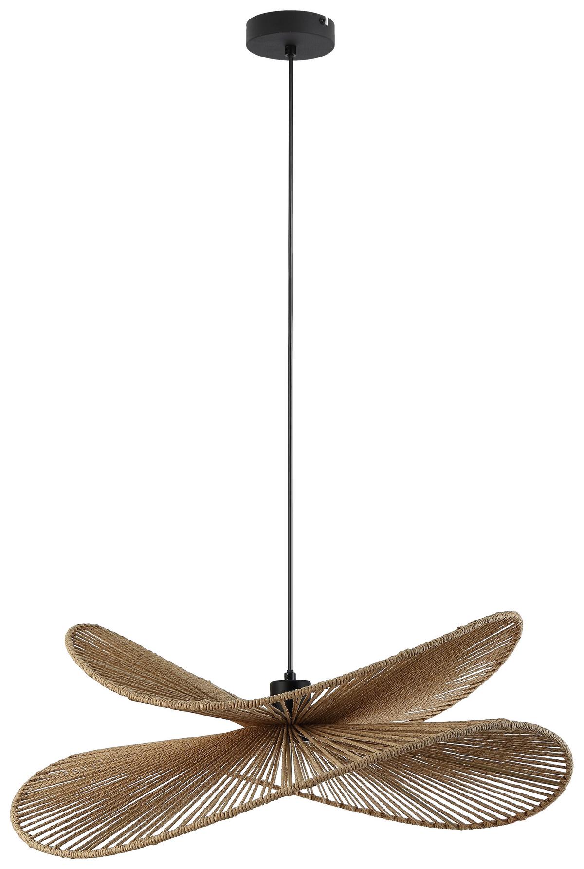 Függőlámpa Bli - barna/fekete, Modern, fém/papír (60/120cm) - Mömax