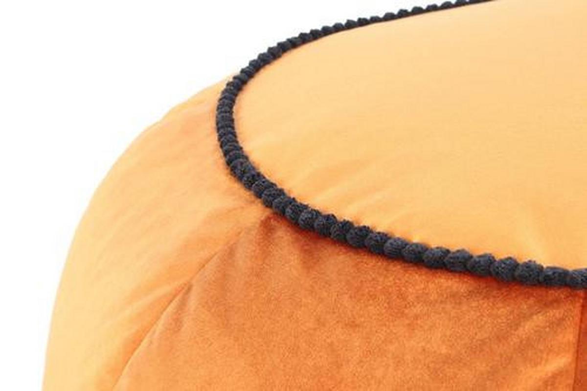 Puff Uc4a6 - narancs/bronzszínű, Modern, textil (65/35/65cm) - Kayoom