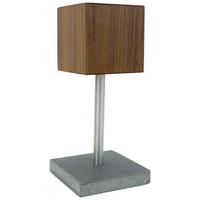 Messerblock Torge in Grau/Natur/Edelstahlfarben - Edelstahlfarben/Naturfarben, MODERN, Holz/Stein (10/25/12cm) - Premium Living