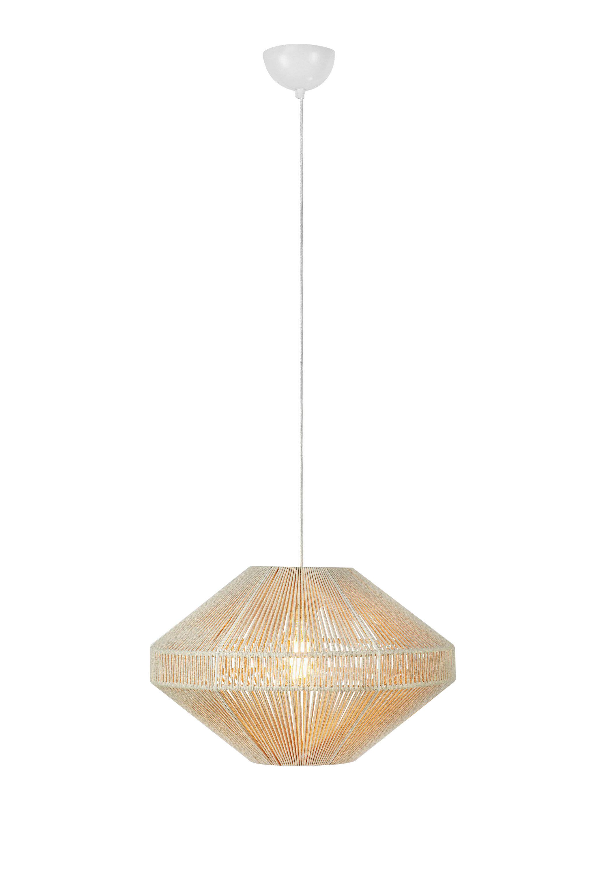 Hängeleuchte Razzo Pendant Beige max. 40 Watt - Beige, Basics, Textil/Metall (50/50/31cm) - Markslöjd