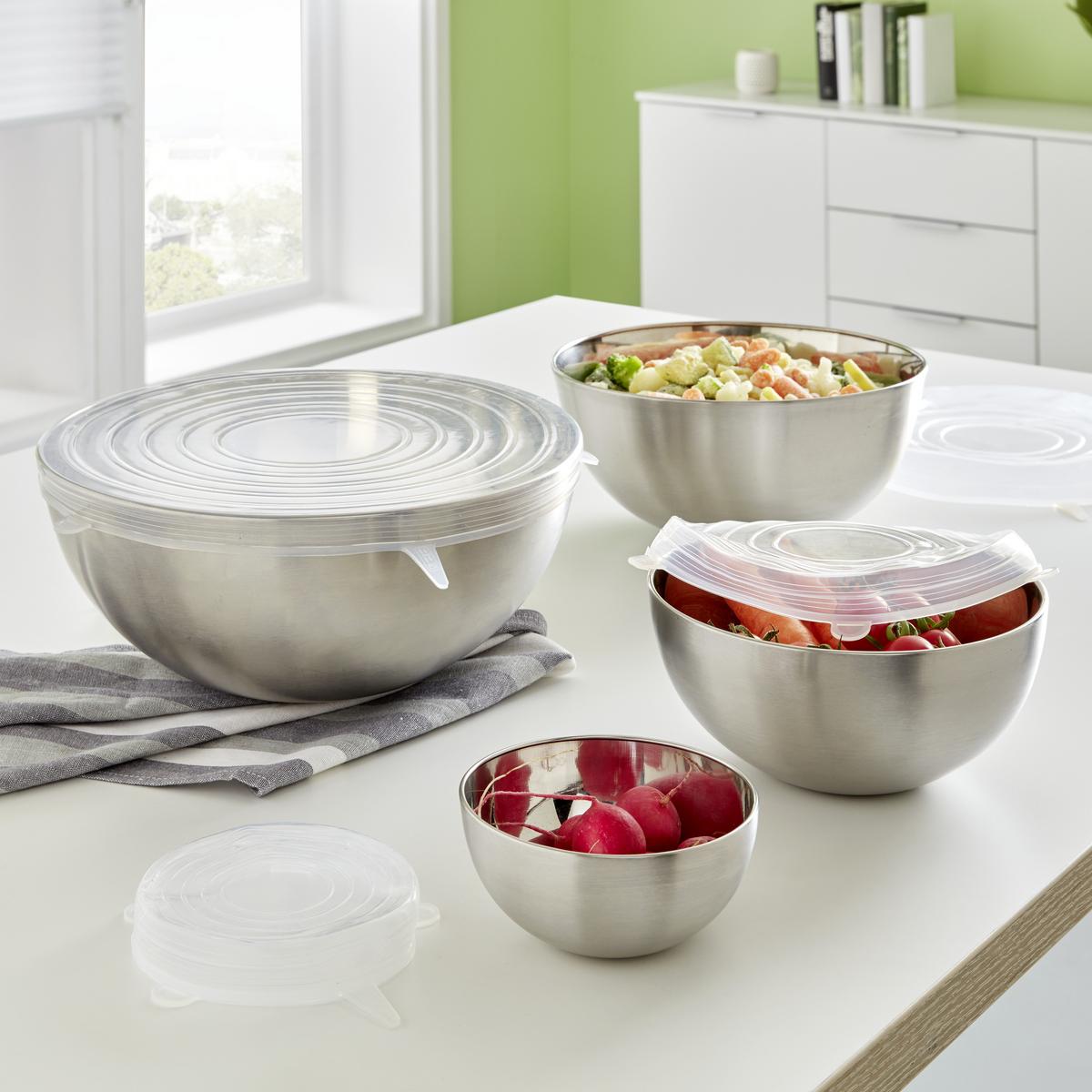 Silikondeckel Vinzenz aus Silikon Ø 11,5cm - Transparent, Kunststoff (11,5cm) - Modern Living