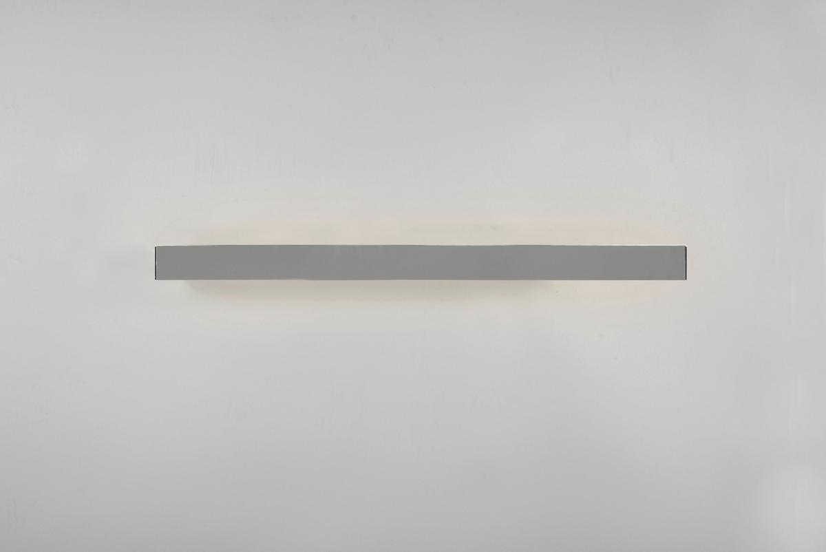 LED-Wandleuchte Rocco in Weiß/Aluminium max. 13 Watt - Chromfarben/Weiß, Basics, Kunststoff/Metall (3,6/90/8cm) - Trio Leuchten