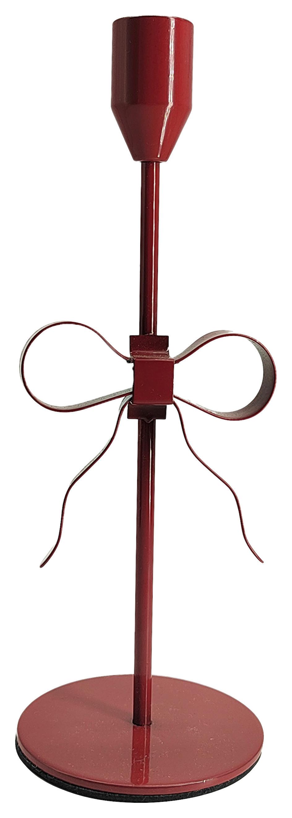 Stabkerzenhalter Rot - Rot, Metall (8/26,5/8cm) - Mömax