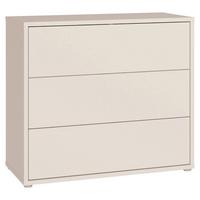 Komoda Alice, Peščena Barva - srebrne barve/peščene barve, Trend, umetna masa/leseni material (95/83/42cm) - Carryhome