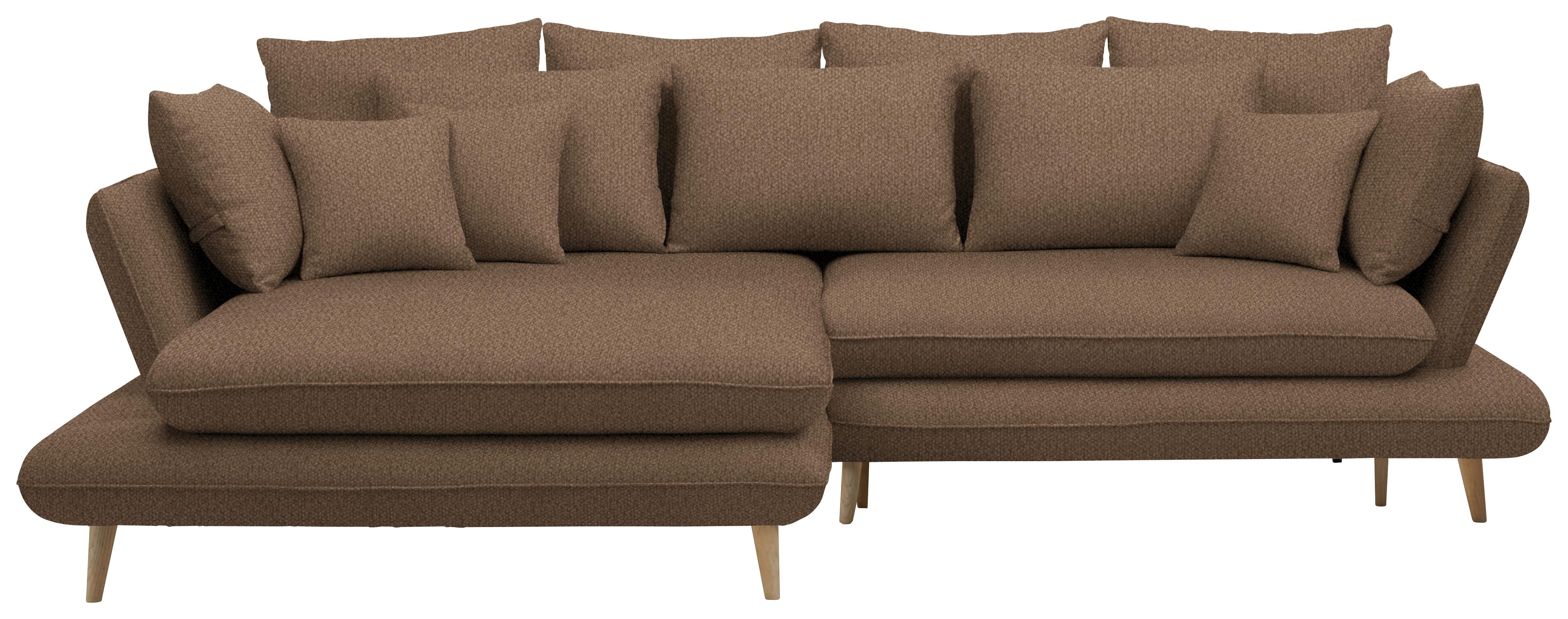 Kutna Garnitura Monte - cappuccino/prirodne boje, Romantično / ladanjski, tekstil/drvo (181/283cm) - Premium Living