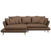 Kutna Garnitura Monte - cappuccino/prirodne boje, Romantično / ladanjski, tekstil/drvo (181/283cm) - Premium Living