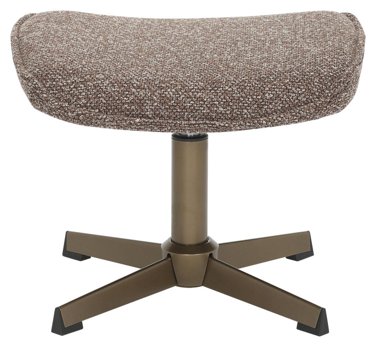 Tabure Alba - brončane boje/smeđa, Moderno, metal/tekstil (46/36/36cm) - Mömax