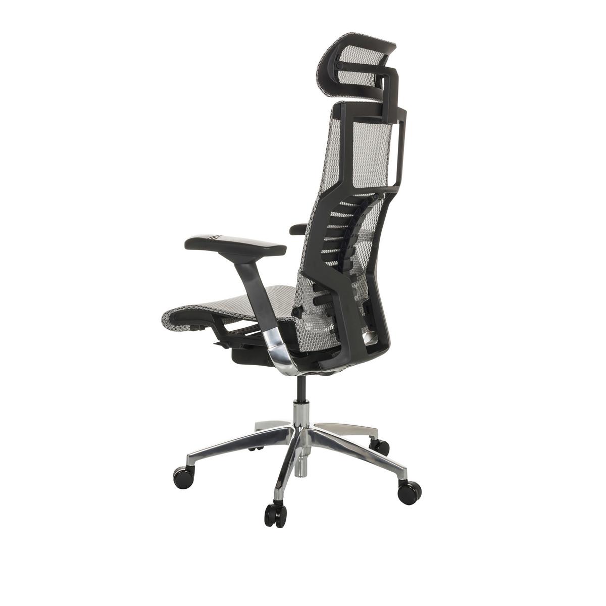 Pisarniški Stol Dynafit Ii, Svetlo Siva - srebrne barve/svetlo siva, Basics, kovina/umetna masa (67/119-135/60cm) - MID.YOU