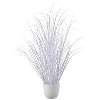 Grasbündel Shiny I Weiß - Weiß, Basics, Kunststoff (57cm) - Mömax
