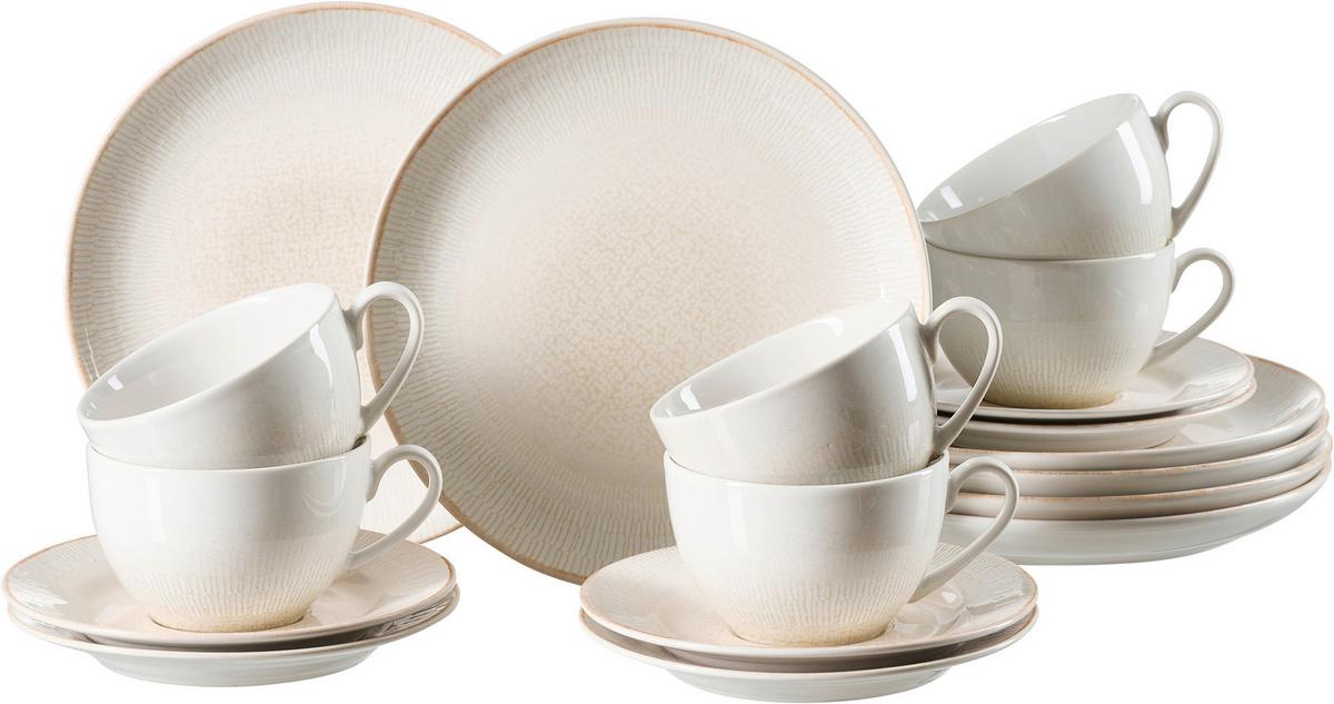 SERWIS KAWOWY 435740 - kremowy/biały, Konventionell, ceramika (28,5/23/19cm) - Ritzenhoff Breker