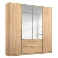 DULAP USI ROTATIVE ALABAMA - stejar Sonoma/argintiu, Modern, material pe bază de lemn (181/229/54cm) - Modern Living