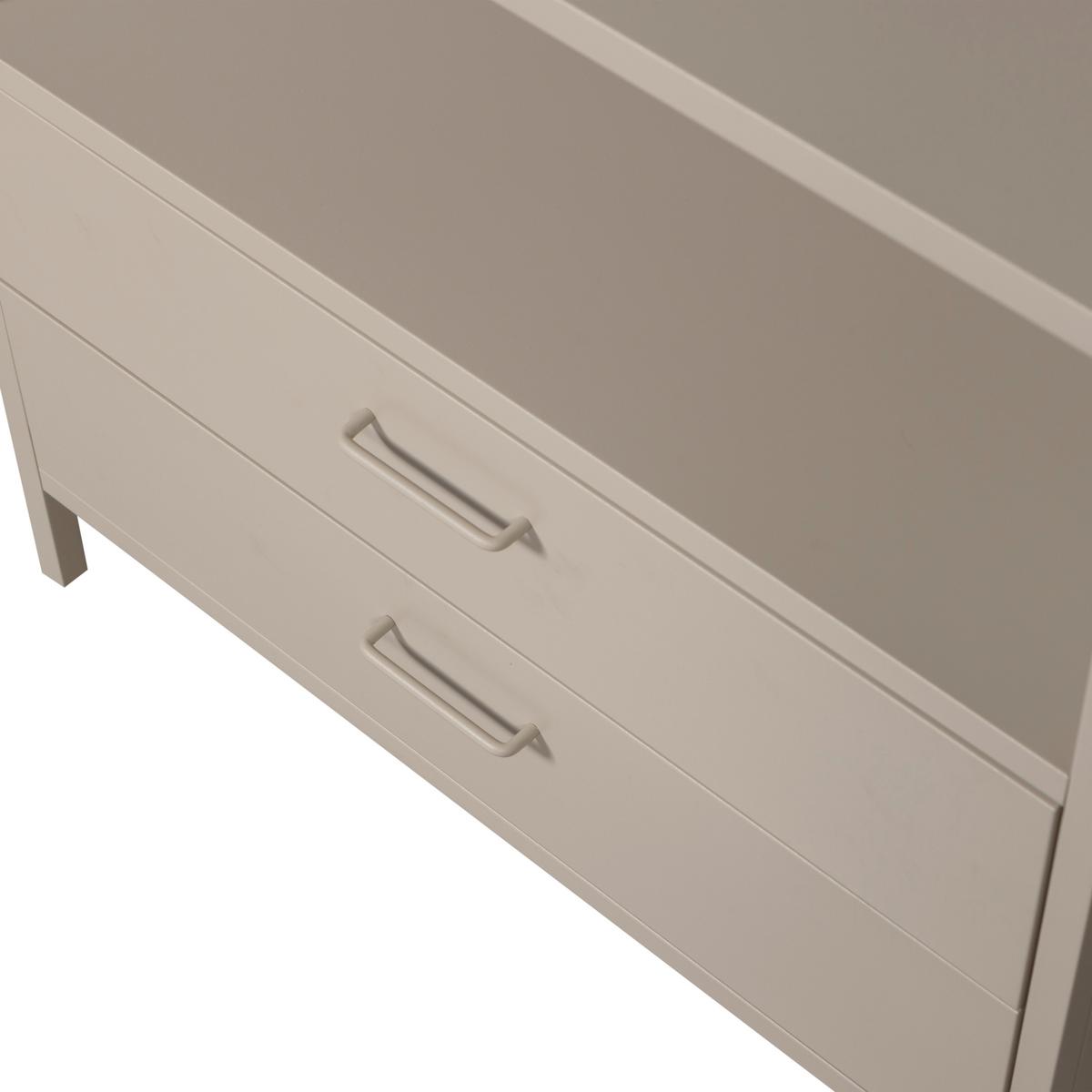 OFFENER KLEIDERSCHRANK Ferris Sandfarben B: 70cm - Sandfarben, Basics, Metall (70/185/54cm) - MID.YOU
