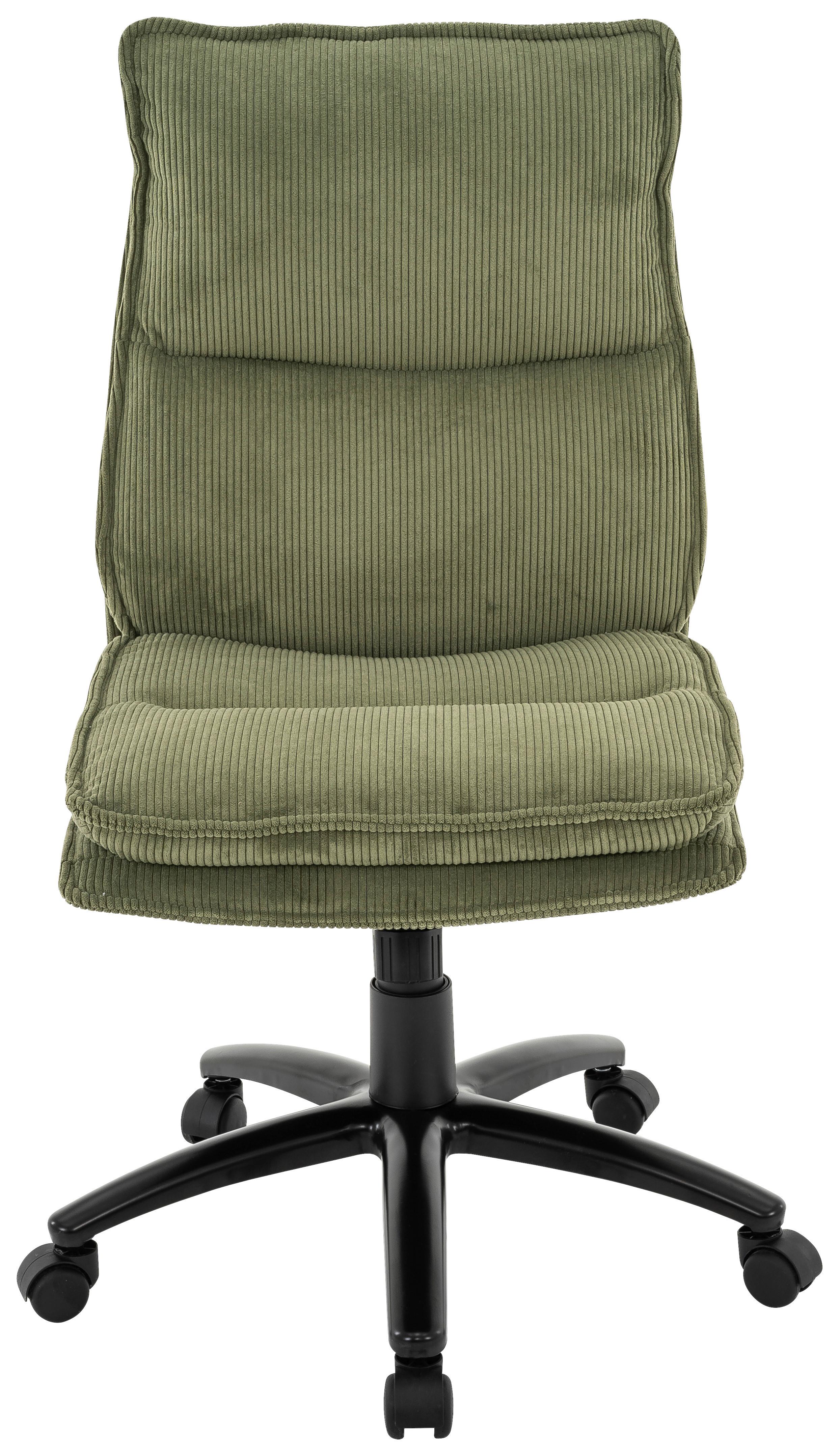 Drehstuhl Bronx Grün/Schwarz - Schwarz/Grün, MODERN, Kunststoff/Textil (53/99-109/67cm) - Mömax