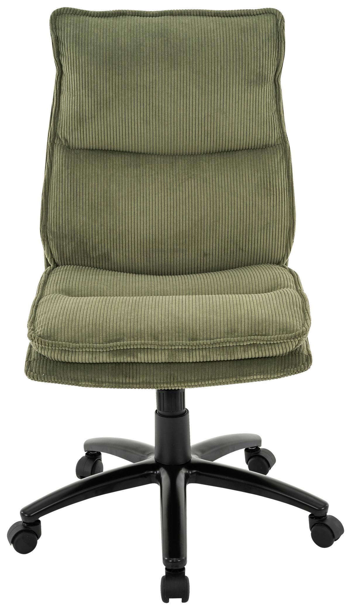 Drehstuhl Bronx Grün/Schwarz - Schwarz/Grün, MODERN, Kunststoff/Textil (53/99-109/67cm) - Mömax