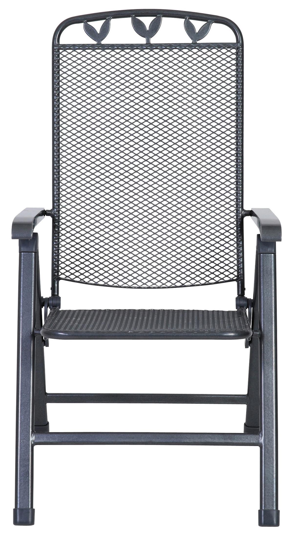 Gartensessel Toulouse Grau Metall - Grau, Basics, Metall (58/108/64cm) - Gardenson