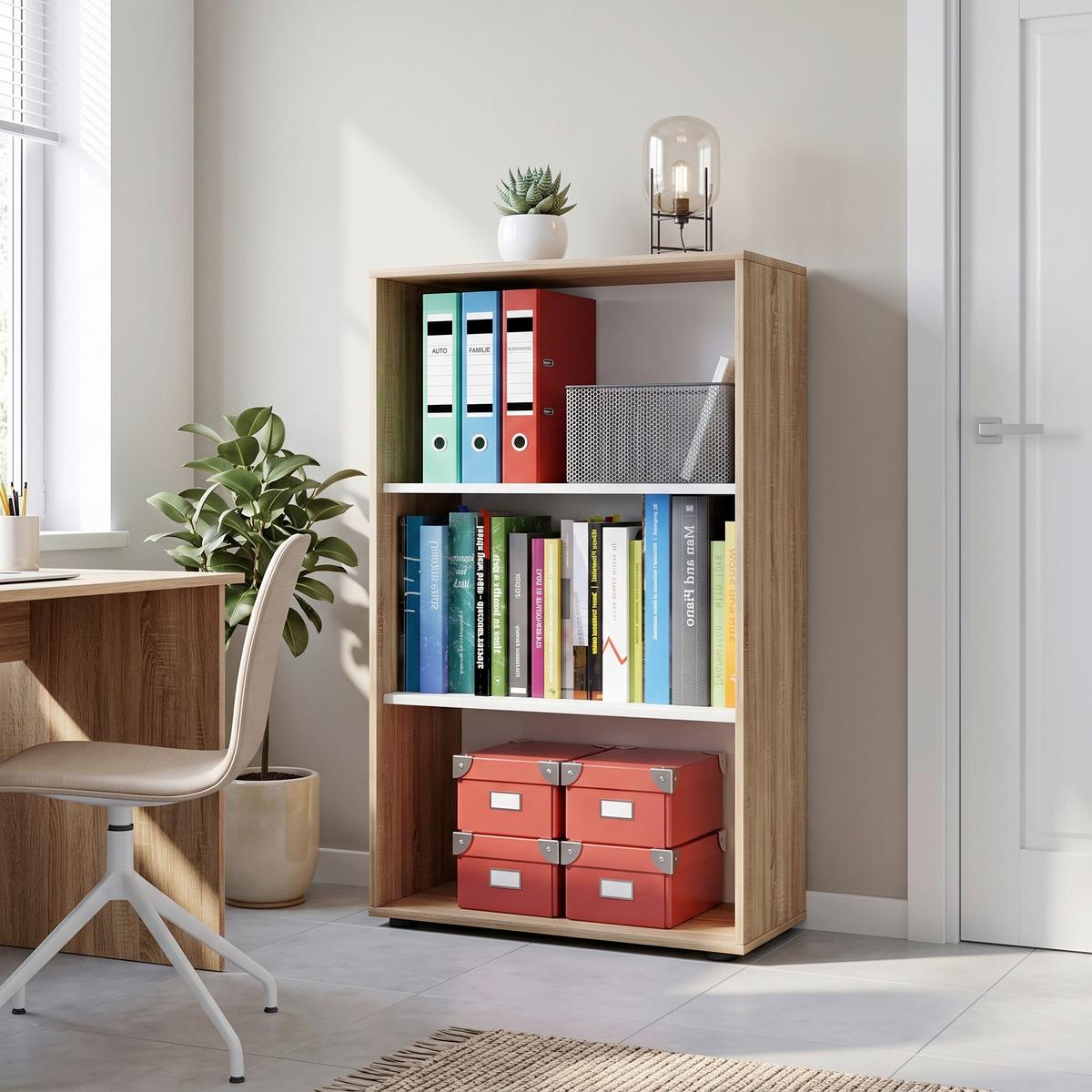 Etajeră Pentru Documente Lona Xl - stejar Sonoma, Basics, material pe bază de lemn (70/105/37cm) - P & B