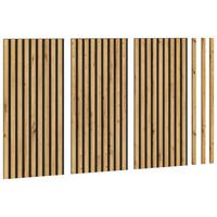 Akustični Panel Silence, 40x80, Barva Hrasta, 3 Kos - hrast artisan, Basics, tekstil/leseni material (40/80/2cm) - MID.YOU