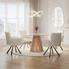 EETTAFEL ENNIO - Eikenkleuren, Modern, Houtcomposiet/Hout (120/75cm) - Bessagi Home