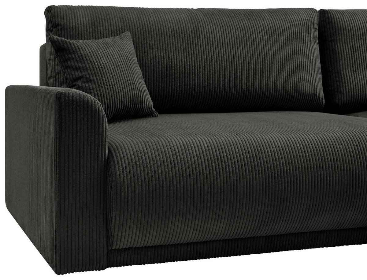 Kutna Garnitura Kim - crna, Moderno, drvo (233/146cm) - Modern Living