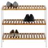 SKOHYLLA ANNA 3 -SB- - vit/naturfärgad, Modern, trämaterial/trä (70/59/30cm) - Mömax