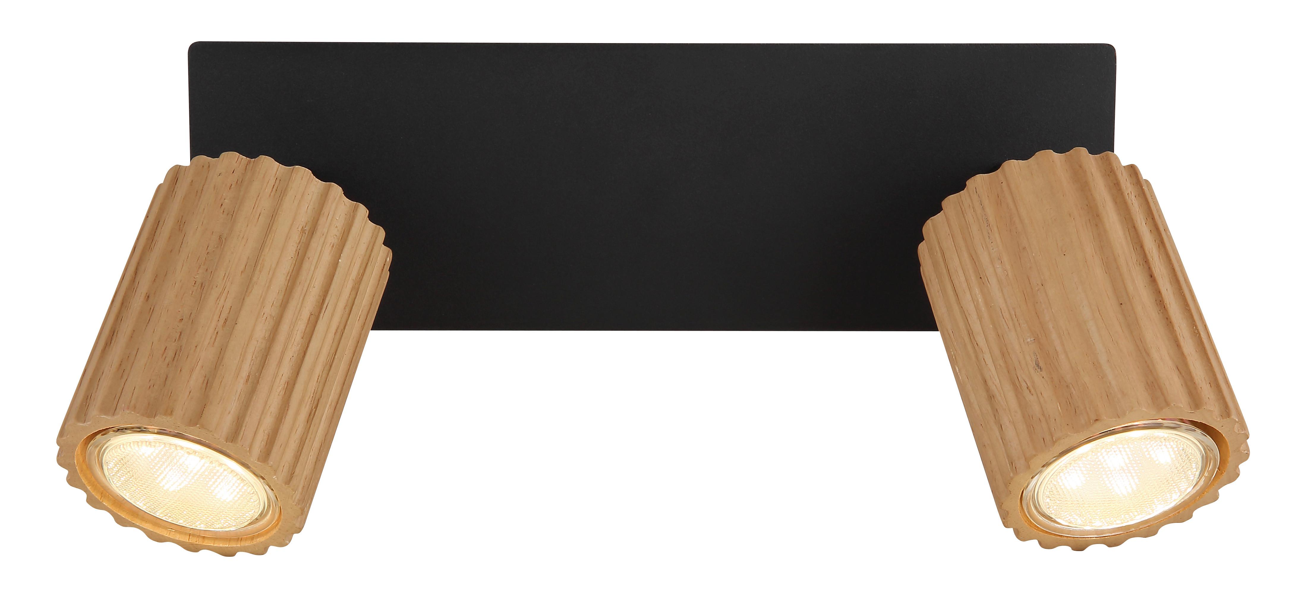 STRAHLER 57037-2 WENZEL - Dunkelbraun/Schwarz, Natur, Holz/Metall (25,5/8/13cm) - Globo