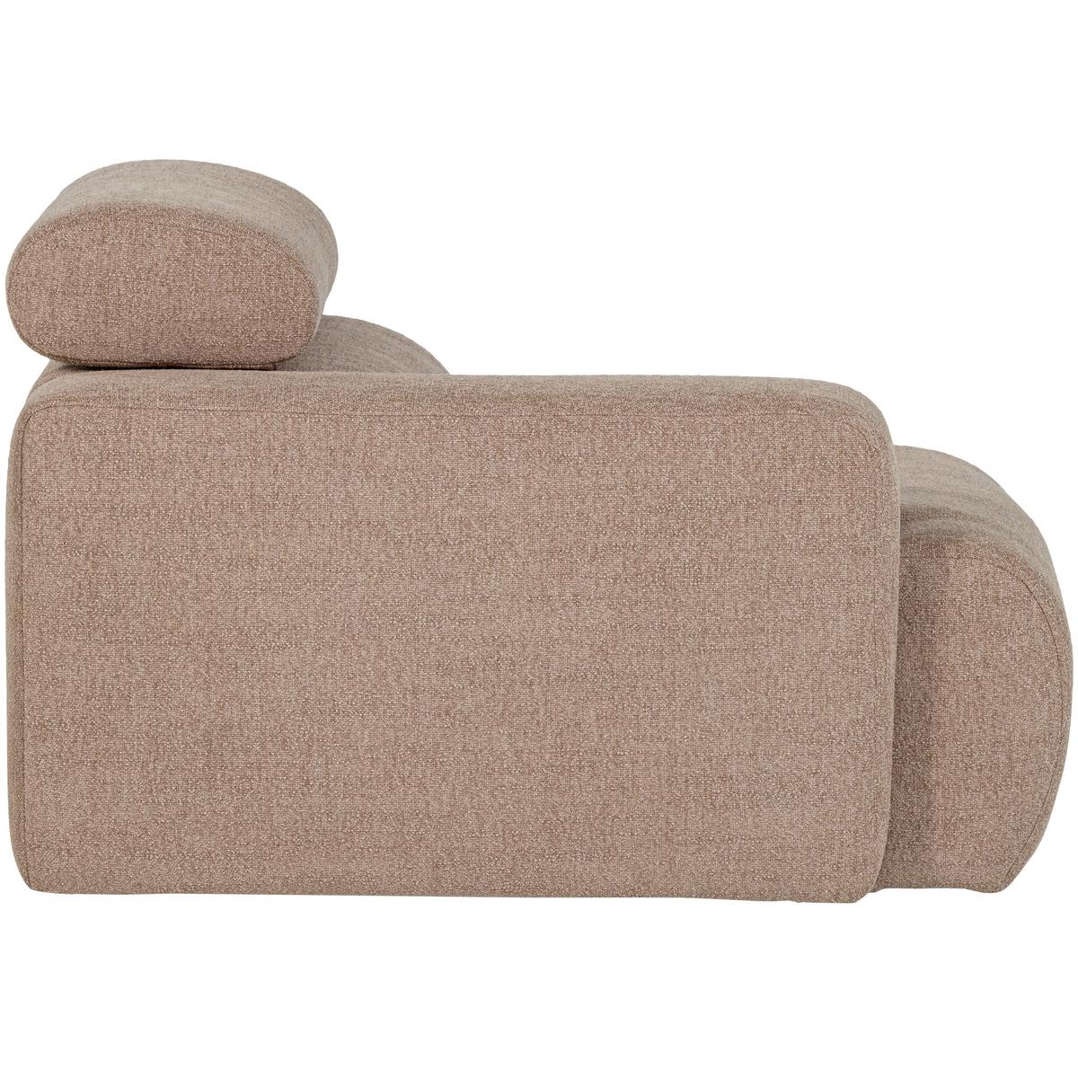 SOFAELEMENT Novi Taupe B: 109cm - Taupe, Design, Kunststoff/Textil (109/86/113cm) - Livetastic