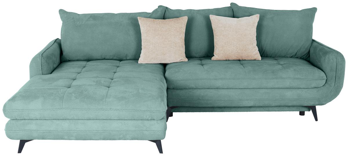 Coltar WAVE - turcoaz, Modern, textil (189/266cm) - Modern Living