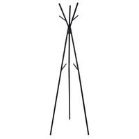STOJAK NA UBRANIA TRIO - czarny, Design, metal (50/171/50cm) - Carryhome