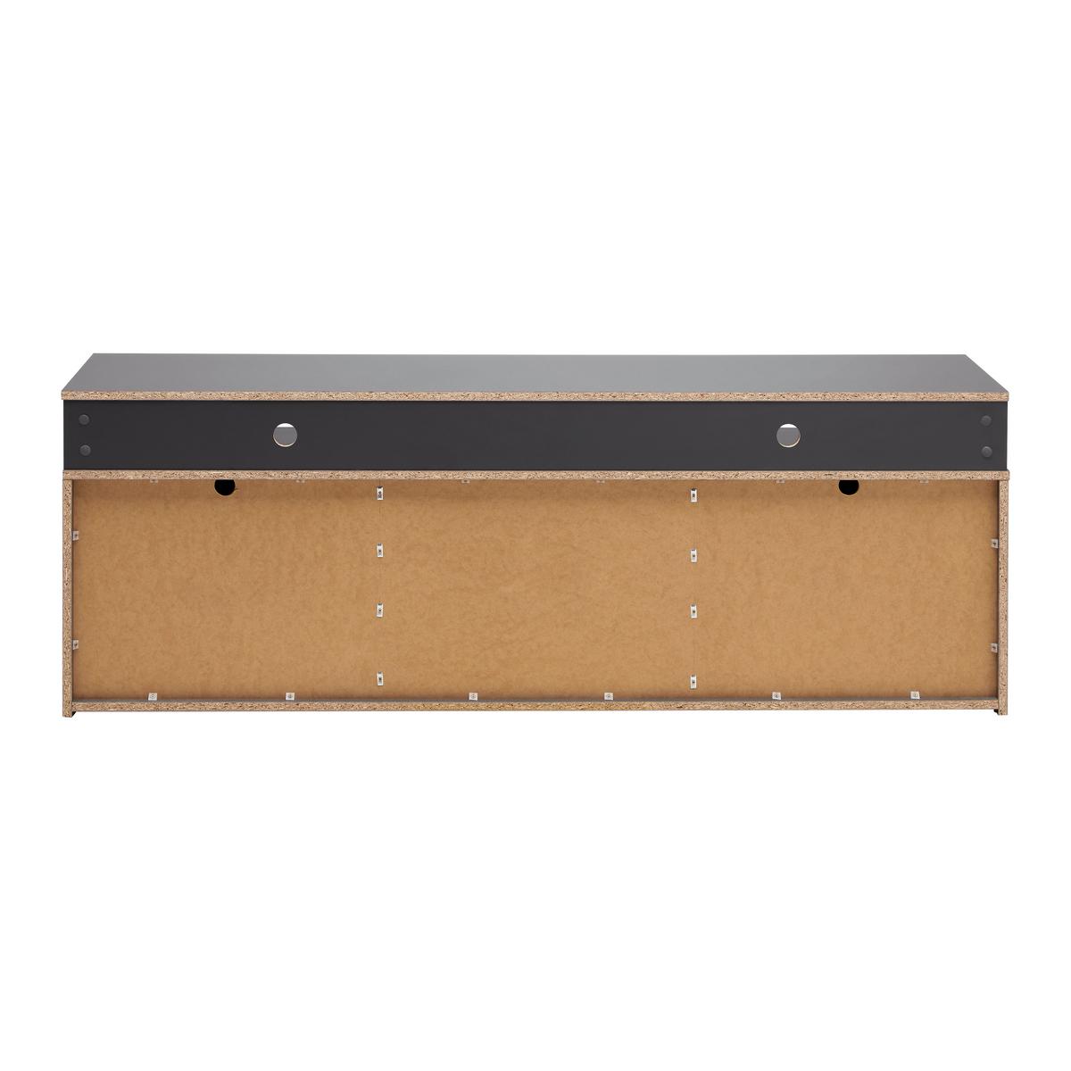Lowboard Montana Anthrazit/Eiche Artisan - Anthrazit/Schwarz, MODERN, Holzwerkstoff/Kunststoff (160/56/38cm) - Mömax