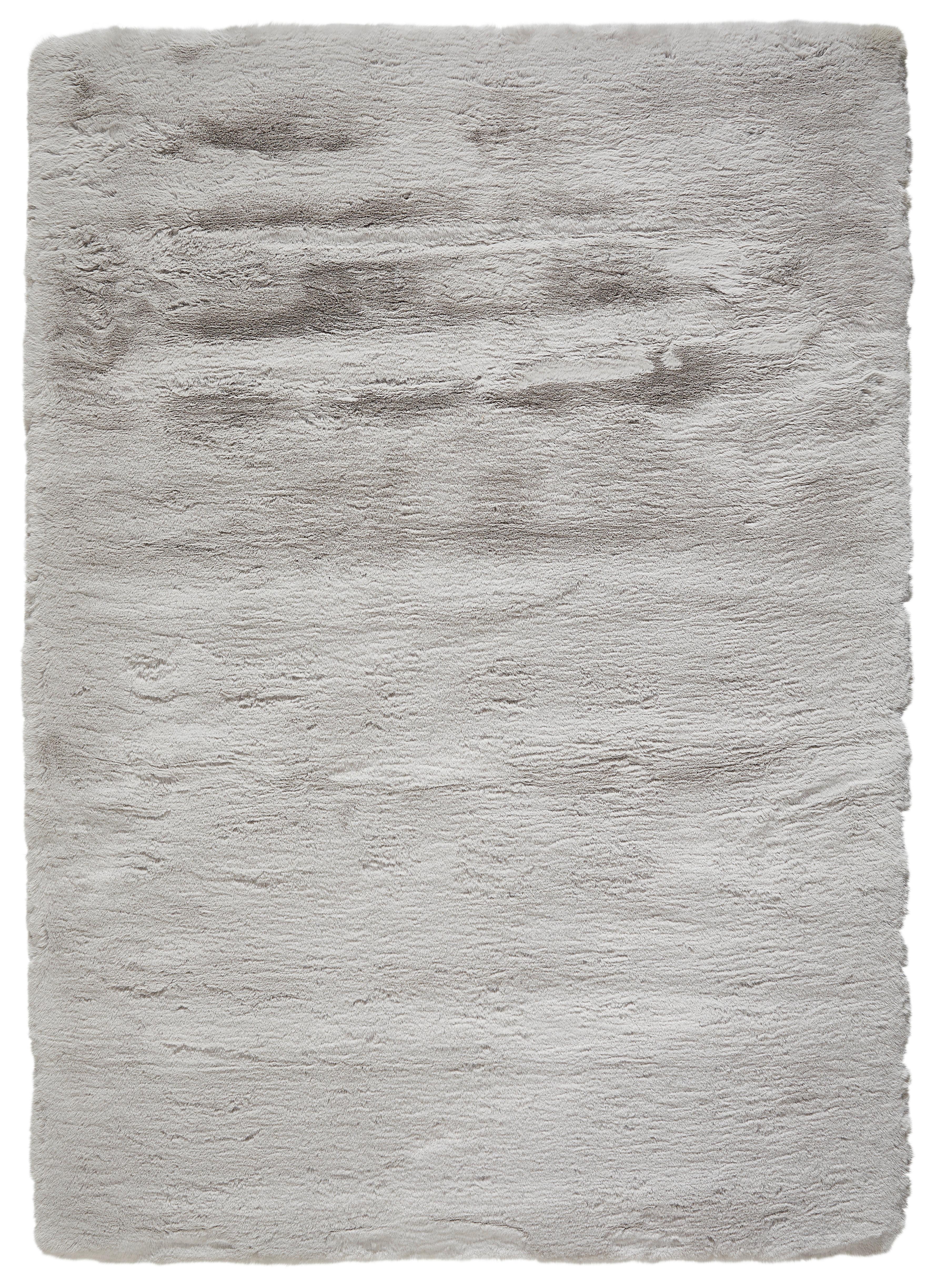 DYWAN Z WYSOKIM RUNEM PUMORI - kolor srebrny, Basics, tkanina (160/230cm) - Novel