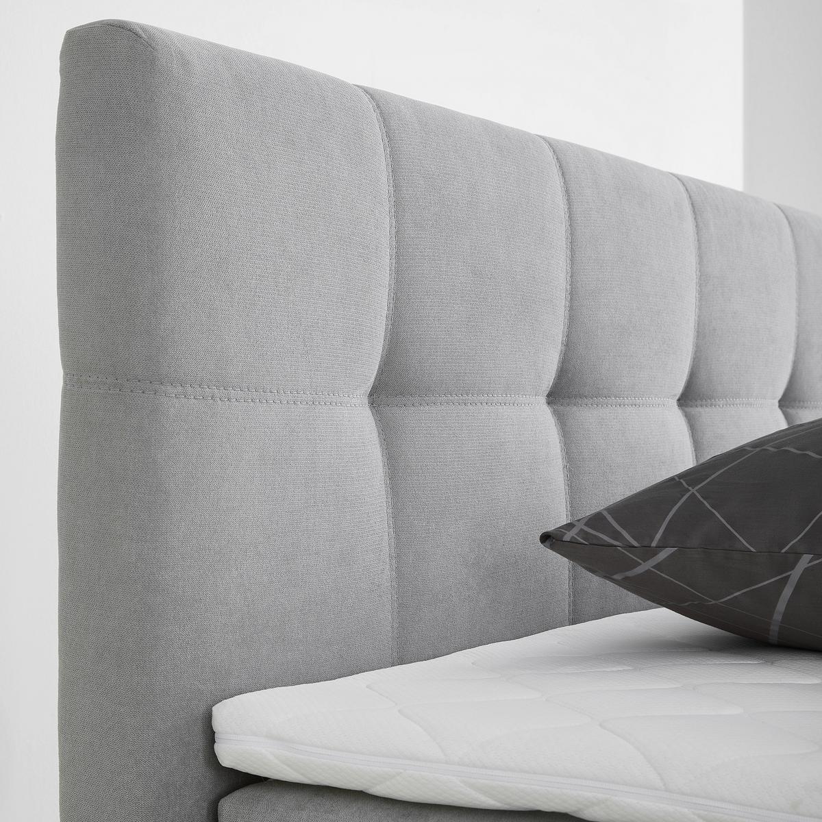 Boxspring Krevet Miami - siva, Konvencionalno, drvni materijal/tekstil (120/200cm) - Modern Living