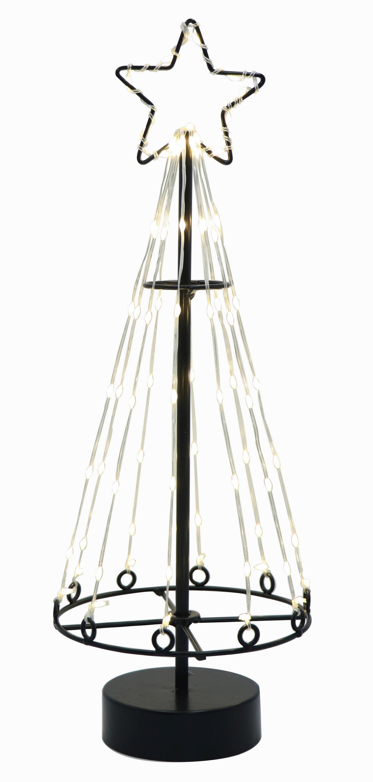 LED-Dekoleuchte Jope in Schwarz - Modern, Kunststoff/Metall (45cm) - Premium Living