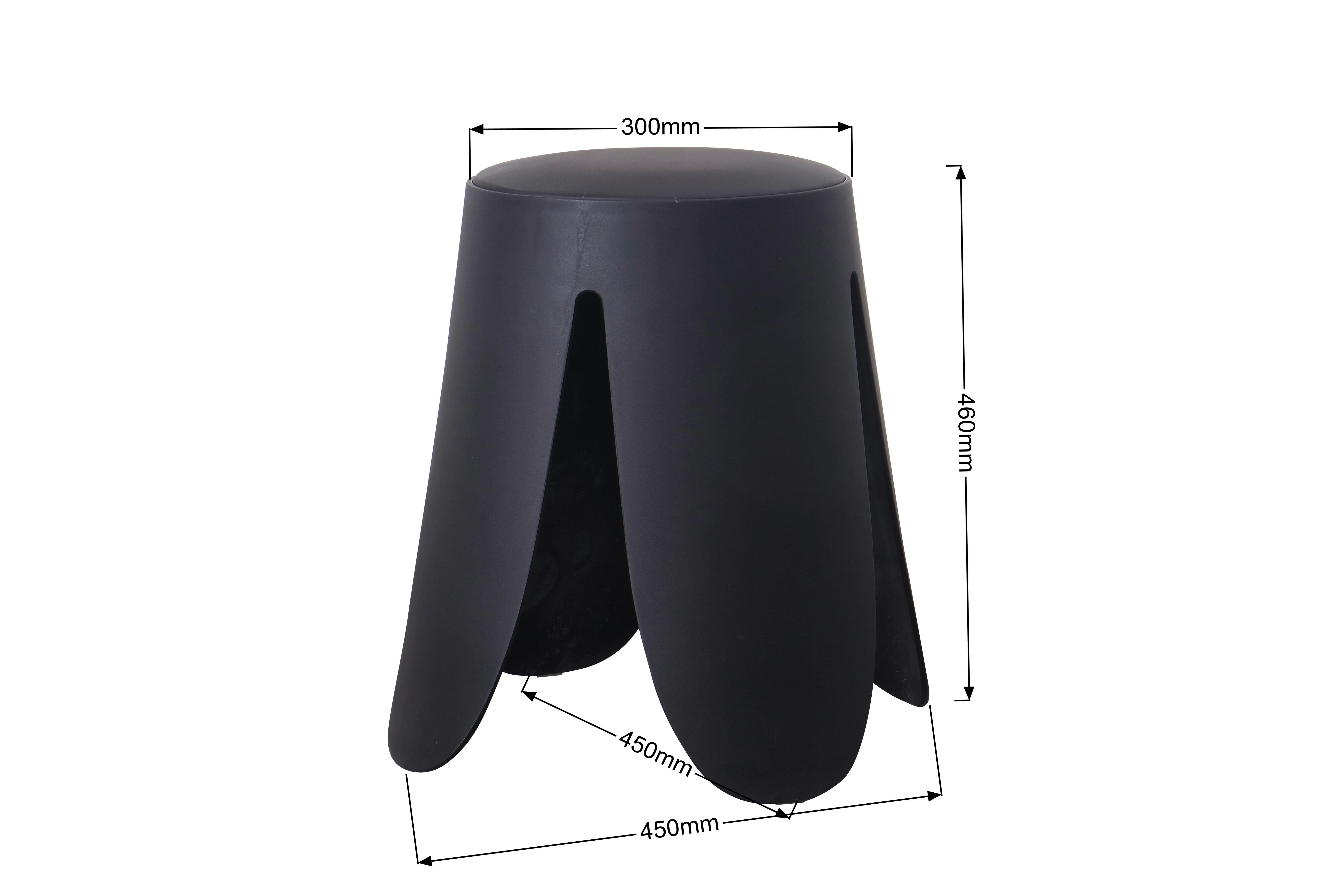 PALL PIA -SB- - svart, Lifestyle, trä/textil (45/46/30cm) - Mömax