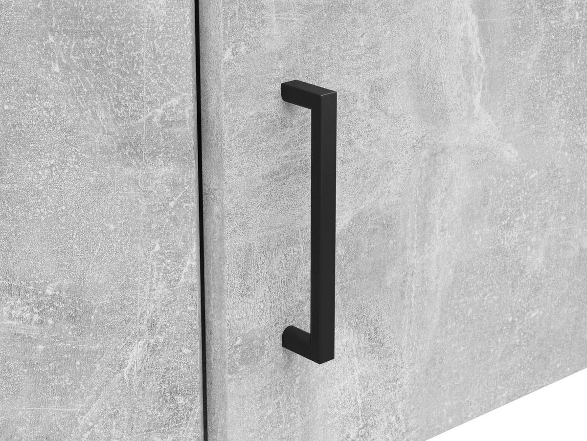 Aufsatzschrank Multistauraum Betonoptik - Schwarz/Grau, Modern, Holzwerkstoff/Kunststoff (71,5/35/71,5cm) - Premium Living