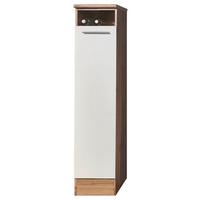 Izvlečna Omara Madeira, Bela, Hrast - srebrne barve/barve hrasta, Konvencionalno, kovina/leseni material (30/158/60cm)