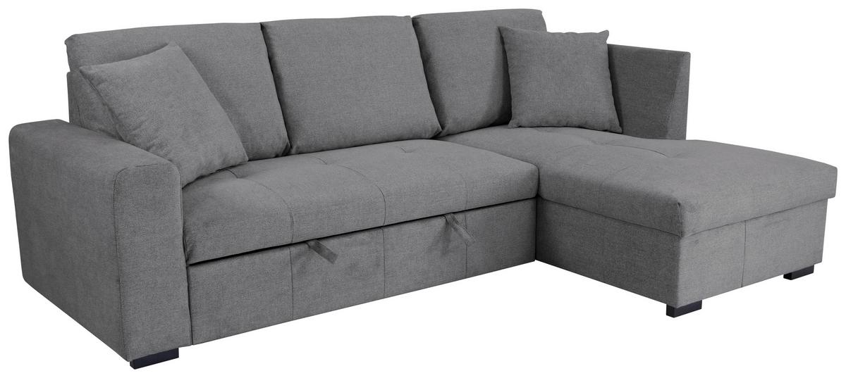 Kutna Garnitura Lukas - siva, Trend, tekstil (239/158cm) - Modern Living