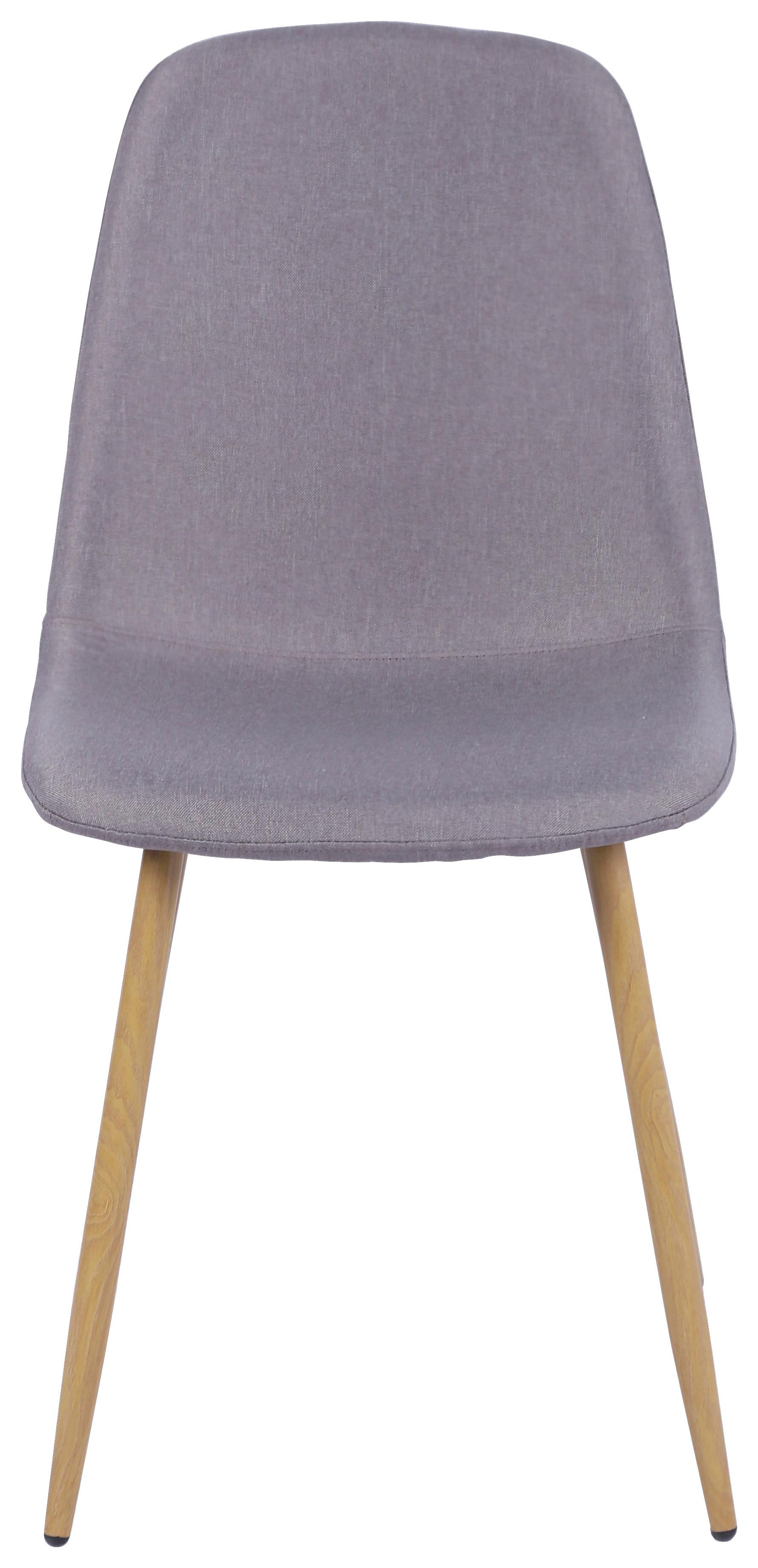 Stol Mona, Siva - siva/barve hrasta, Moderno, kovina/tekstil (44/87/56cm)