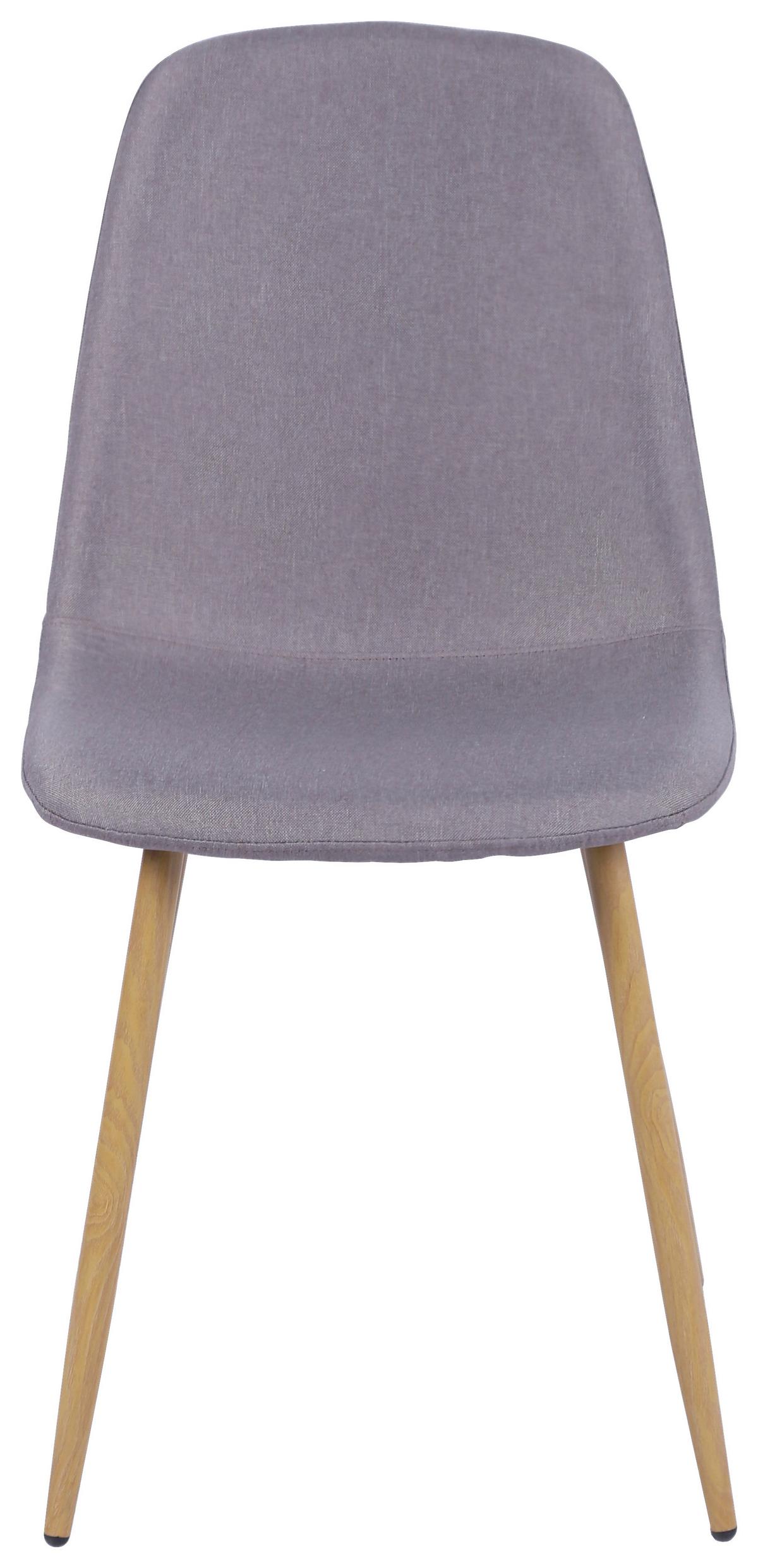 Stol Mona, Siva - siva/barve hrasta, Moderno, kovina/tekstil (44/87/56cm)