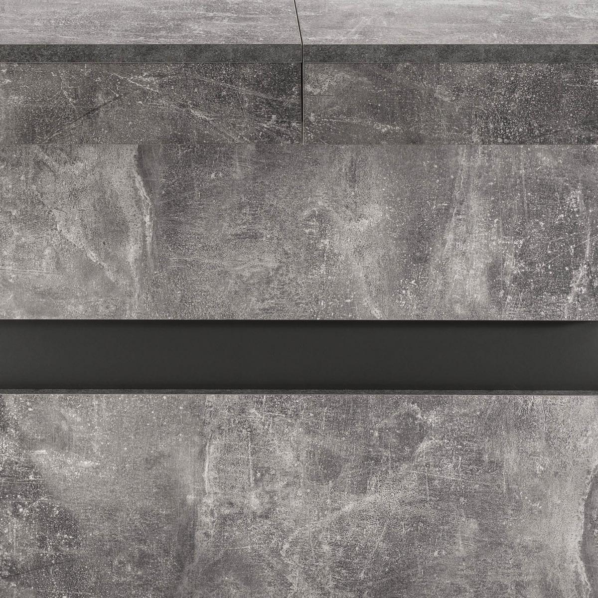 Esstisch Matthew Grau ca. 140x90x75 cm - Dunkelgrau/Grau, MODERN, Holzwerkstoff (140/90/75cm) - MID.YOU