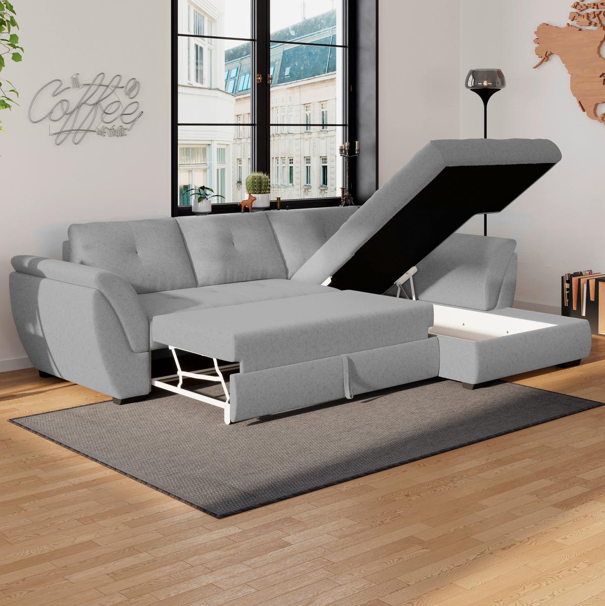 Coltar Berisso - gri, Design, textil (278/187cm) - Mömax