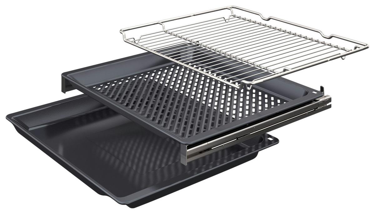 Einbaubackofen HBA4720B3 - Schwarz, MODERN, Glas/Metall (59,5/59,4/54,8cm) - Bosch