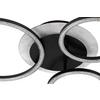 LED-TAKLAMPA RINGO - svart, Modern, metall/plast (51,5/45.5/11,5cm)