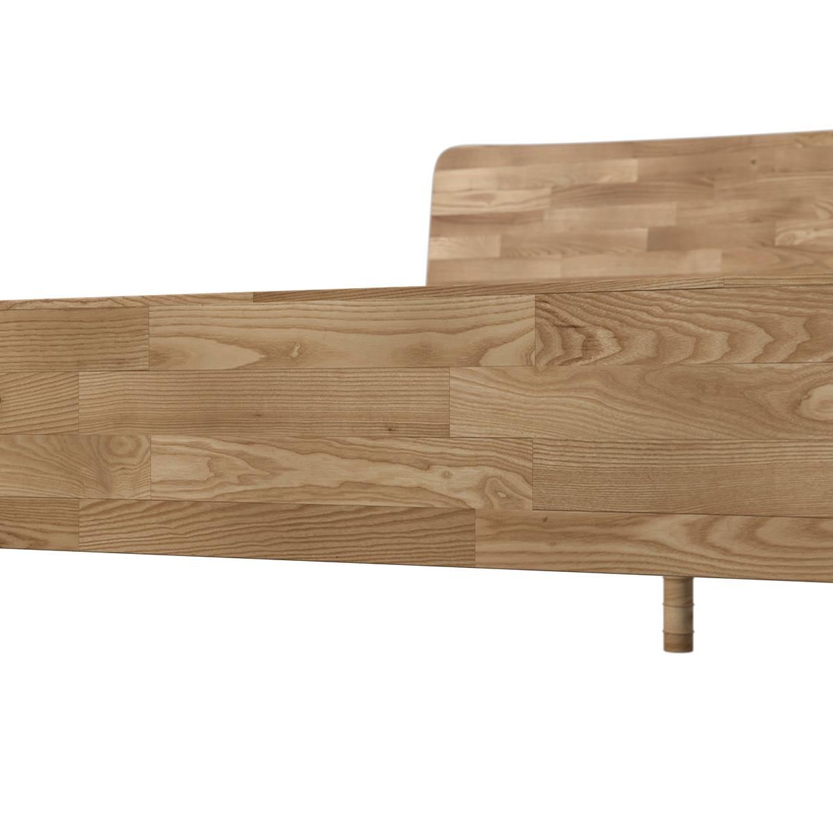 Bett Danzig ca. 160x200 cm Wildeiche Echtholz - Wildeiche, MODERN, Holz (160/200cm) - Bessagi Home