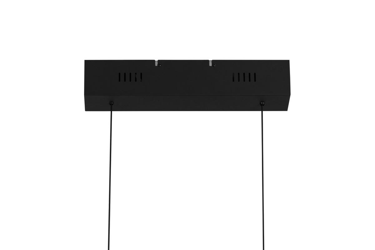 LED-Hängeleuchte Topl Schwarz/Weiß max. 30 Watt - Schwarz/Weiß, MODERN, Kunststoff (100/10/120cm)