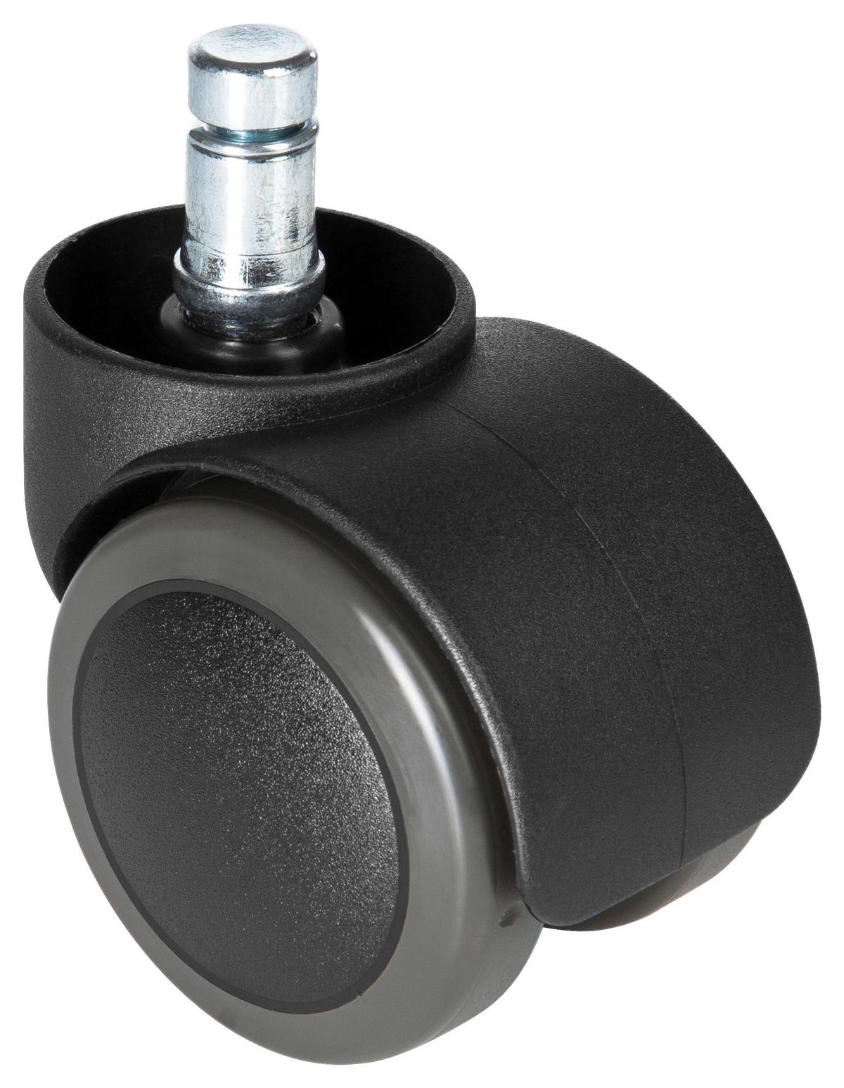 Set Kolesc Za Vrtljivi Stol Rolo Free, 5-Delni - črna, Basics, kovina/umetna masa (5,1/6/5cm) - MID.YOU