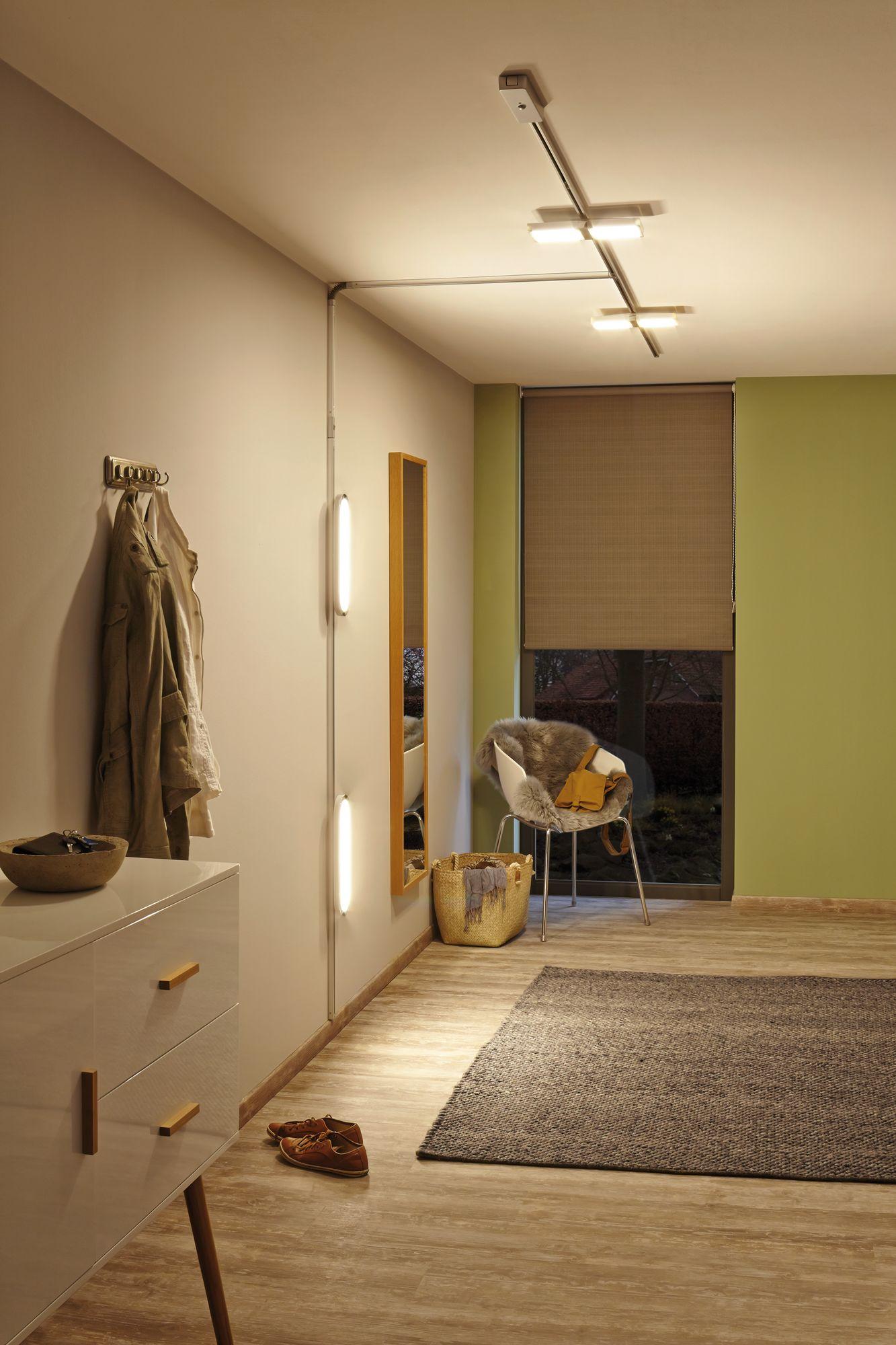 Schienensystem-Strahler Panel Loop in Chromfarben max. 7 W - Chromfarben, Design, Kunststoff (38/3,5/11cm) - Paulmann