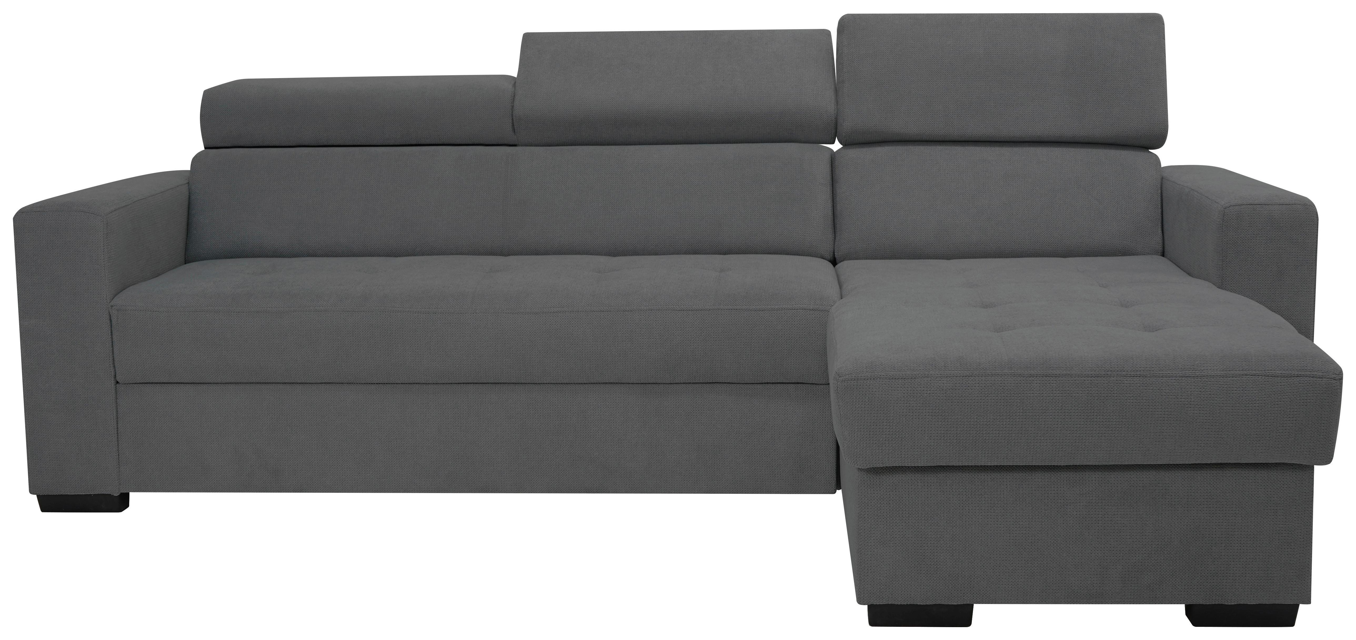 Kutna Garnitura Marco - tamno siva/crna, Konvencionalno, drvni materijal/drvo (238/78-94/170cm) - Modern Living