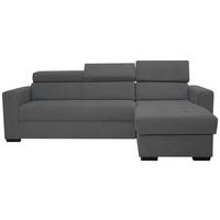 Kutna Garnitura Marco - tamno siva/crna, Konvencionalno, drvni materijal/drvo (238/78-94/170cm) - Modern Living